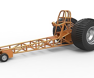 Pulling tractor chassis 1:25