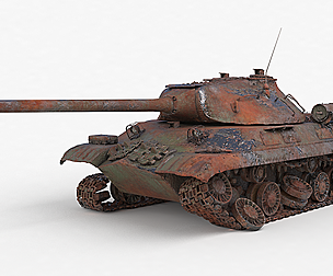 Tank Russian IS 3M Destroyed