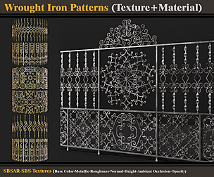 Wrought Iron Patterns (Textures + Materials)