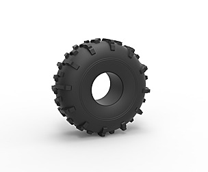 Dirt dragster rear tire 2 Scale 1 to 10