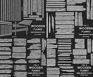 WOODEN PLANK MEGA PACK (4 IN ONE - 92 BRUSHES)