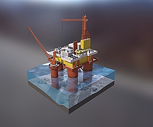 Oil rig platform