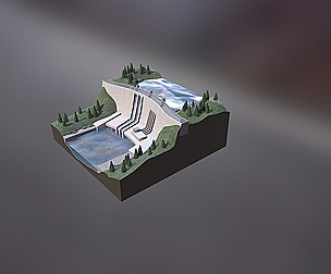 Dam Hydroelectric power station
