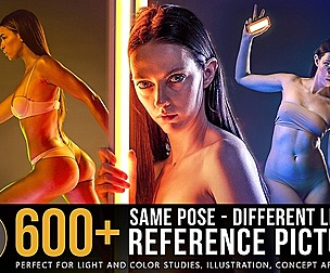 600+ Same Pose Different Lighting