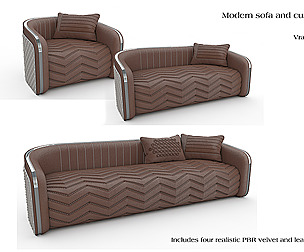 Luxury Modern Sofa And Cushion Pack
