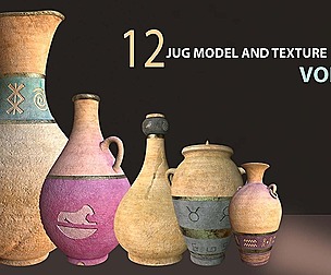 Jugs Collection Modelings And Texturing Vol 01
