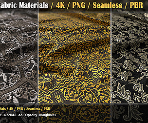 20 PBR Fabric Materials / 4K