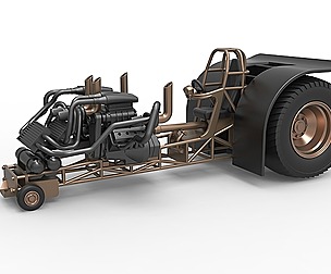 Twin-engined pulling tractor 1:25