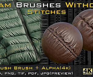 50 Seam Brushes Without Stitches (4k)+Alpha V03