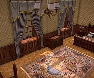 Victorian bedroom interior