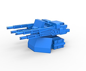 Turret gun Scale 1:25