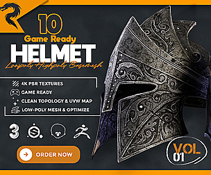 10 medieval helmet game ready – vol 01