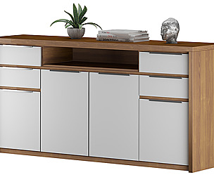 Buffet sideboard table with decoration set