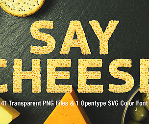 MS Cheese Bitmap Font and PNGs