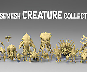 25 basemesh creature collection 4