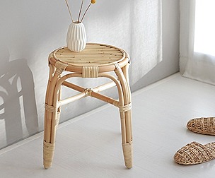 PASAR round stool 45 rattan CR0025