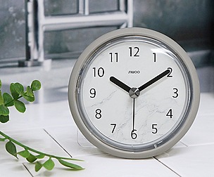 Marble bathroom waterproof adsorption watch