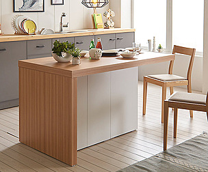 Prime storage type island dining table