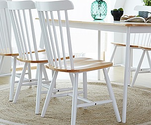 Luna interior wooden dining table chair