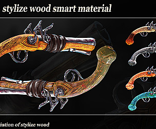 20 Stylize Wood Smart Material _VOL.03
