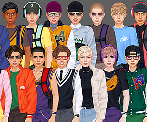 Student Boy Character