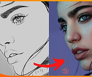 [Course] How To Paint Realistic Portrait 2022