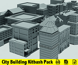 City Building Kitbash Pack