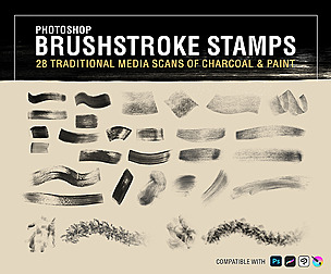 Brushstroke Stamps