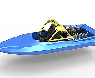 Jet sprint boat Scale 1:25
