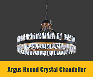 Argus Round Crystal Chandelier
