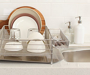 Moment stainless dish drying rack