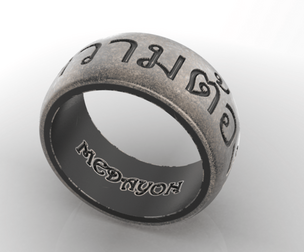 Thai Ring: Finger Sizes US 8.5, 9, 9.5 | EU 58, 59, 60 | CN 17, 18, 19 | UK Q 1/2, R 1/2, S 1/2