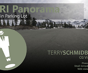 HDRI Panorama - Mountain Parking Lot