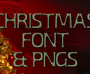Christmas Socks Font & PNGs