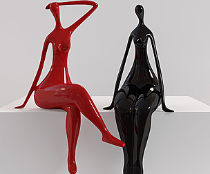 Figurines two ladies