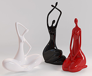 Figurines three ladies