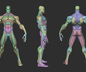Stylized Warrior Anatomy Blockout v2