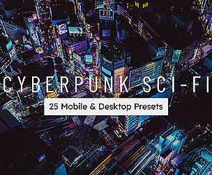 25 Cyberpunk Sci-Fi Lightroom Presets and LUTs