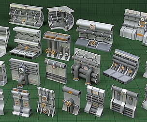 Industrial Walls Collection 1 - 20 pieces
