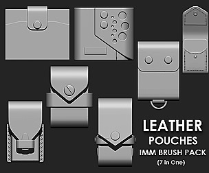Leather Pouches IMM Bruch Pack 7 in one