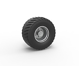 Wheel from Pulling truck 2 Scale 1:25