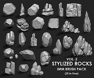 Stylized Rock IMM Brushes 25 in one Vol. 2