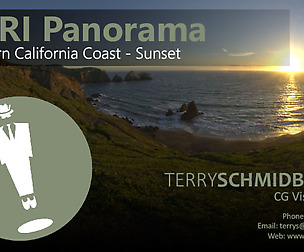 HDRI Panorama - Northern California Coast Sunset