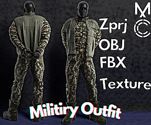 Military No.1 : Marvelous Designer + Clo3d