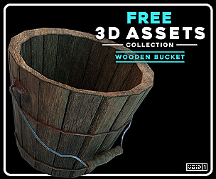 Wooden Bucket 3D Model - Free 3D Assets Collection