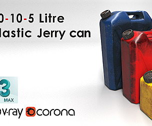 20-10-5 Liter Plastic Jerry cans