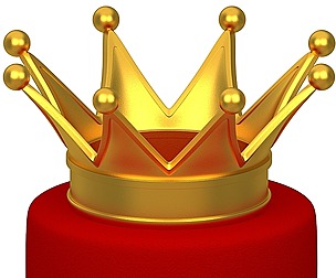 Royal coronation gold crown