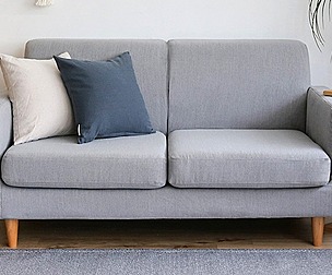 Gibi fabric sofa for 2 people