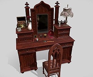 Victorian dressing table (openable)