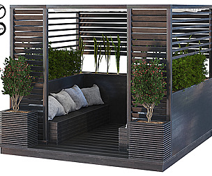 Roof Garden Pergola Plants Vol1